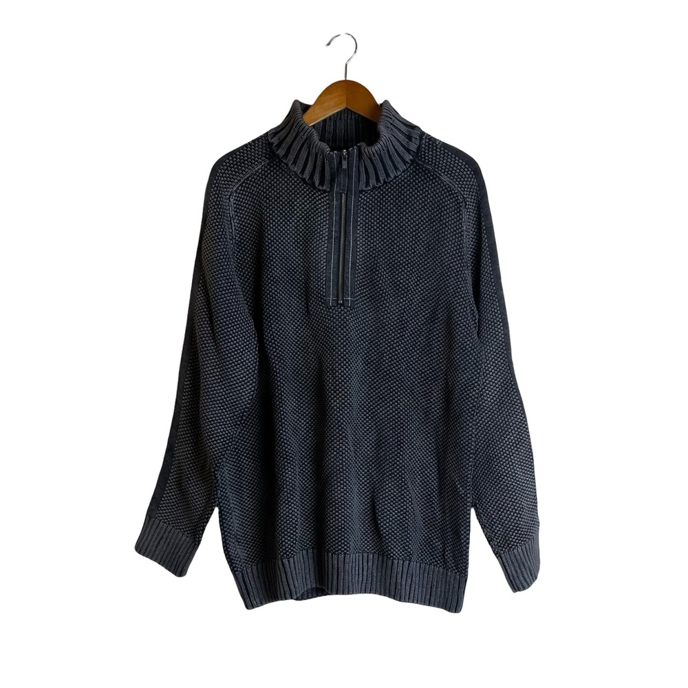 Carbon2Cobalt‎ 100% cotton 1/4 zip sweater. Size XL